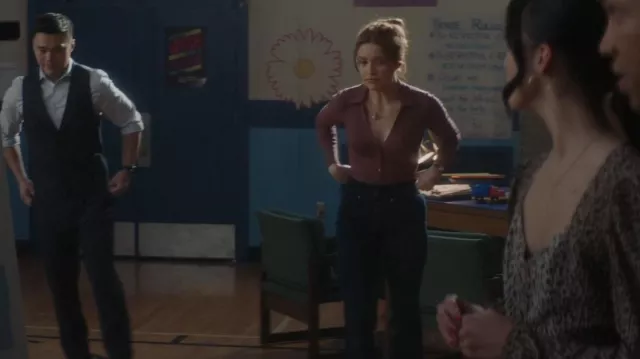 Veronica Beard Beverly High Rise Skinny Flare Jeans worn by Nancy Drew (Kennedy McMann) as seen in Nancy Drew (S03E12)