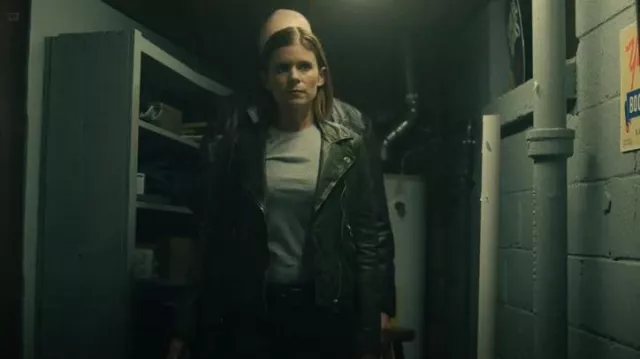 Madewell Washed Leather Motorcycle Jacket: Brass Hardware Edition worn by Ashley Poet (Kate Mara) as seen in Class of '09 (S01E01)