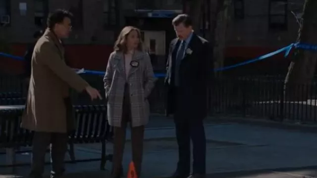 Belle & Bloom Ex-boyfriend Wool Blend Oversized Jacket worn by Detective Crystal Morales (Elizabeth Rodriguez) as seen in East New York (S01E21)