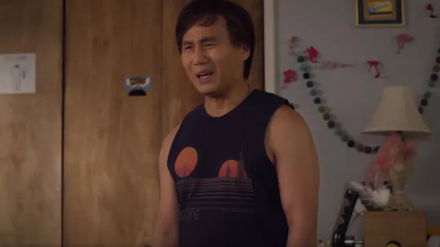 Redbubble Visit Tatooine Classic Classic T Shirt worn by Wally (B.D. Wong) as seen in Awkwafina is Nora From Queens (S03E02)
