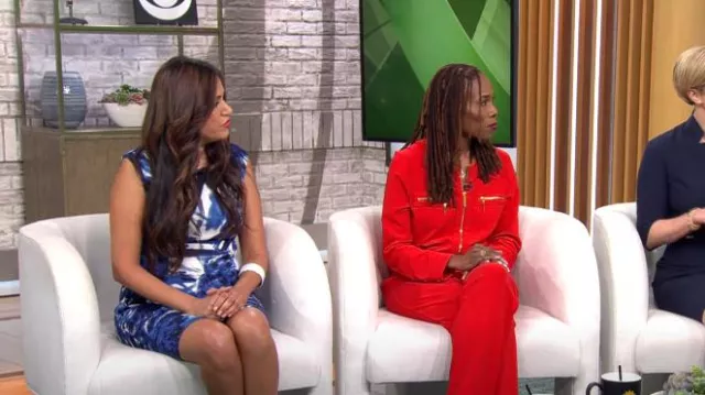 Boston Proper Beyond Travel Chic Coordenadas usadas por Thema Bryant como se ve en CBS Mornings el 15 de mayo de 2023