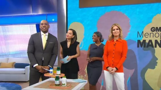 Rebecca Taylor Tailored Garbine Suiting Dress worn by Dr. Christina Madison as seen in Good Morning America on  May 16, 2023