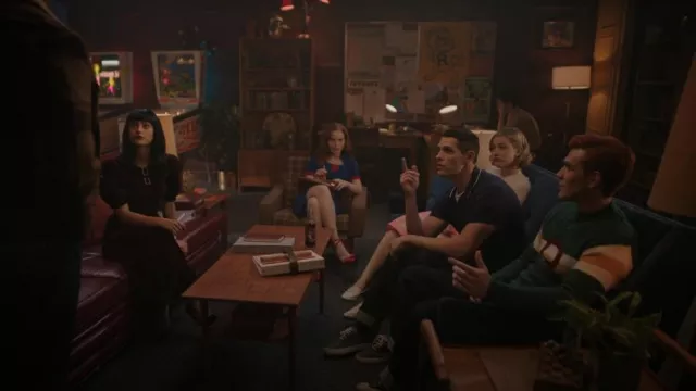 Benneton Sweater with Clashing Detail worn by Archie Andrews (KJ Apa) as seen in Riverdale (S07E08)
