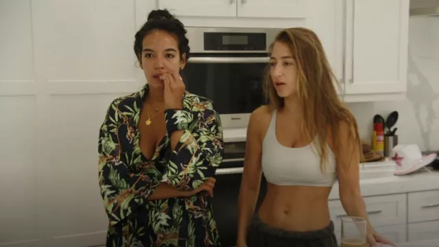 Chelsea peers Pre­mi­um Satin Ca­mi and Short Set worn by Danielle Olivera as seen in Summer House (S07E14)