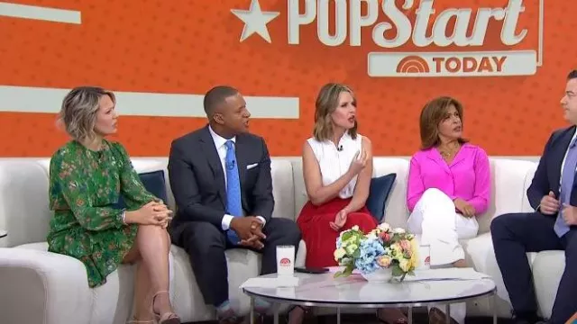 G. Label Skinner Ruffle-Trim Top worn by Savannah Guthrie as seen in Today on May 18, 2023