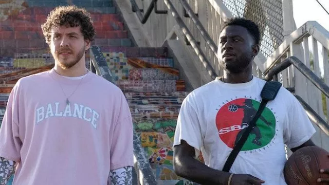 Balance Slogan Tee - As Seen on Jack Harlow in White Men Can't Jump (Jack Harlow) in White Men Can't Jump