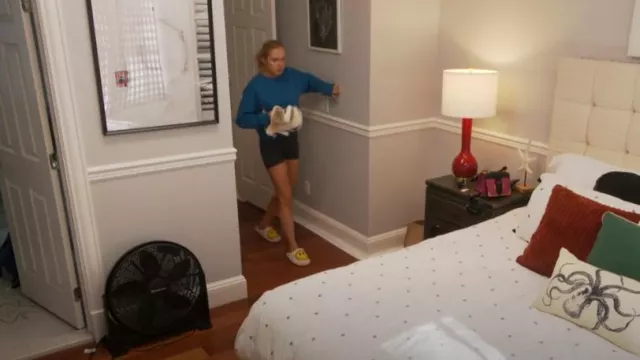 Choismin Smiley Face Slippers worn by Samantha Feher as seen in Summer House (S07E14)