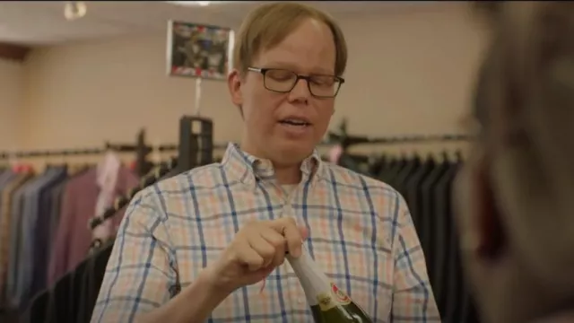 Barbour Barbout Kinson Tailored Shirt worn by Joel (Jeff Hiller) as seen in Somebody Somewhere (S02E05)