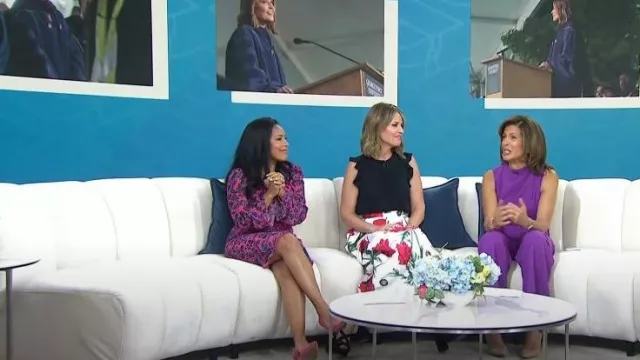 Prada Suede Platform Sandal worn by Savannah Guthrie as seen in Today on May 22, 2023