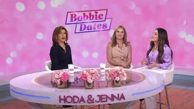 Vince Camuto V Neck Blouse worn by Bobbie Thomas as seen in Today on May 24, 2023