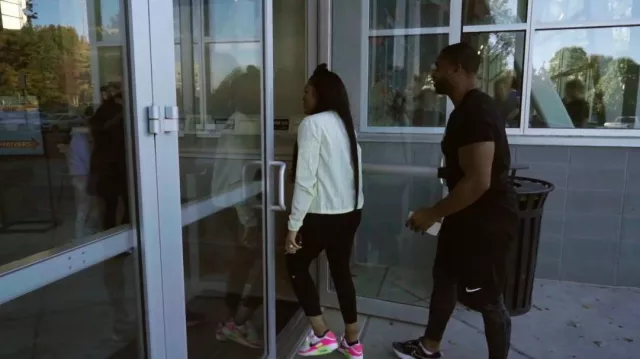 Nike Air Max 90 Black Pink Blast Ghost Green worn by Drew Sidora as seen in The Real Housewives of Atlanta (S15E03)