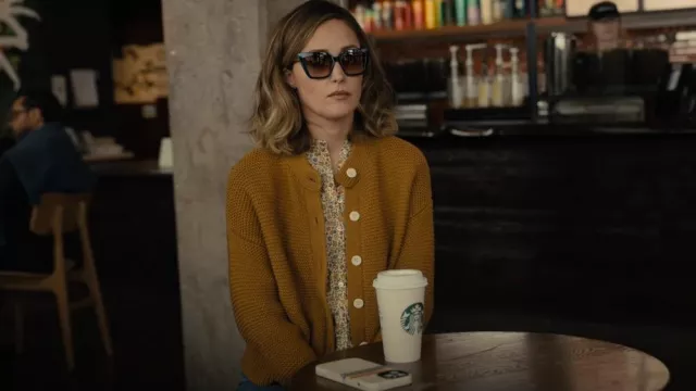 Alex Mill Nico Chunky Cardigan worn by Sylvia (Rose Byrne) as seen in Platonic (S01E01)