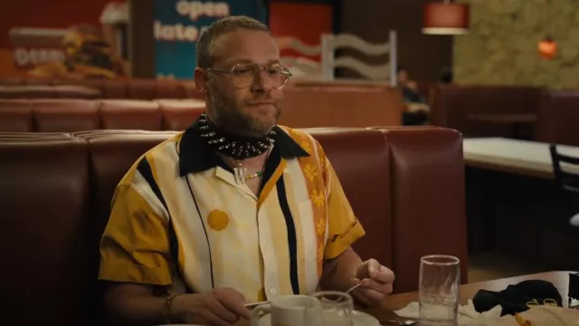 Marni Yellow Viscose Shirt worn by Will (Seth Rogen) as seen in Platonic (S01E01)