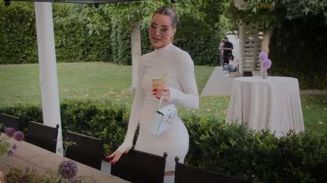 Hermes Mini Kelly Bag worn by Khloé Kardashian as seen in The Kardashians (S03E01)