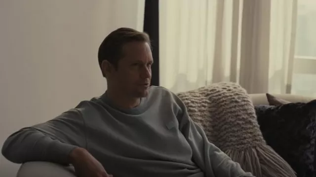 Sudadera Acne Studios Crewneck usada por Lukas Matsson (Alexander Skarsgård) como se ve en Succession (S04E10)