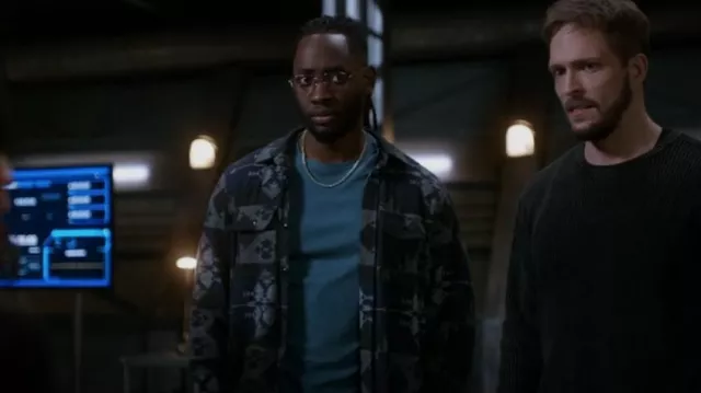 Faherty Sweater Shirt in Grey Earth worn by Chester P. Runk (Brandon McKnight) as seen in The Flash (S09E13)