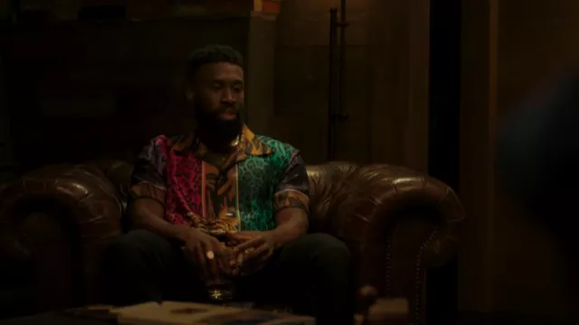 Dolce & Gabbana Animal Print Shirt worn by Ola (Tosin Morohunfola) as seen in Run the World (S02E01)