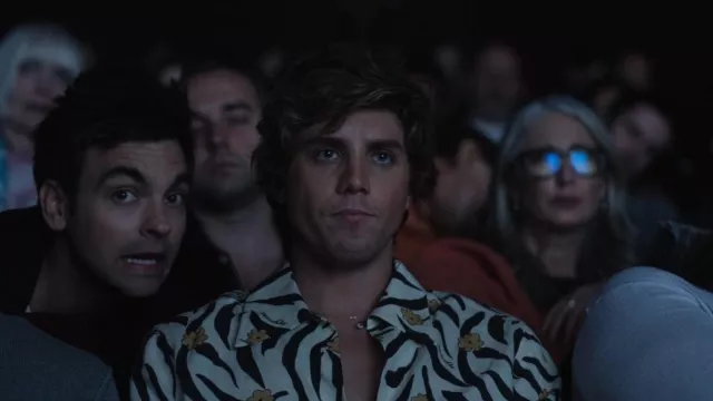 Nanushka Floral Animal-print Shirt worn by Lukas Gage (Lukas Gage) as seen in The Other Two (S03E05)
