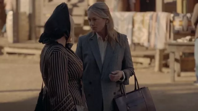 Theory Double-Breasted Jacket in Wales Flannel worn by Dianne (Christine Taylor) as seen in High Desert (S01E04)