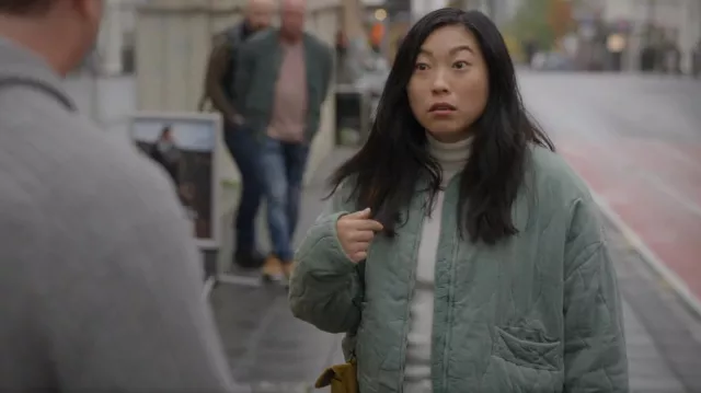 Zara Quilted Jacket worn by Nora (Awkwafina) as seen in Awkwafina is Nora From Queens (S03E04)