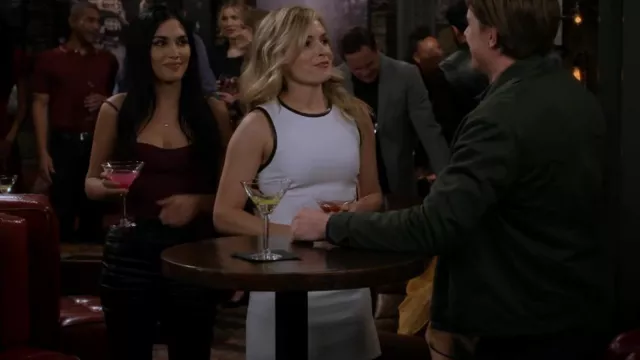 Alice + Olivia Coley Mini Dress worn by Angelina as seen in How I Met Your Father (S02E13)