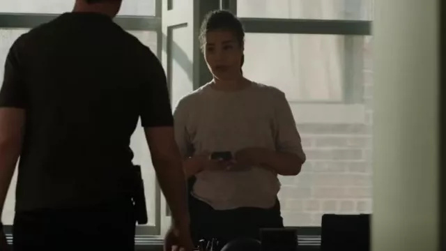 Anthony Thomas Melillo Slub Long Sleeve Tee worn by Special Agent Sheryll Barnes (Roxy Sternberg) as seen in FBI: Most Wanted (S04E22)