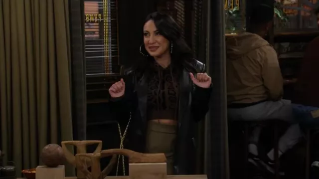 Ser.o.ya Parson Hoodie worn by Valentina (Francia Raisa) as seen in How I Met Your Father (S02E13)
