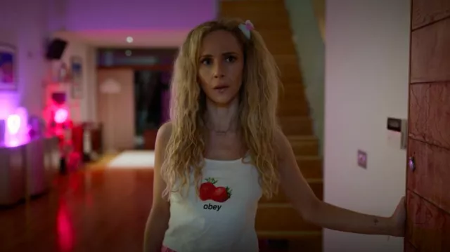 Obey Strawberry Tank Top worn by Keeley Jones (Juno Temple) in Ted Lasso (S03E12)