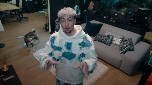 The Racer hoodie worn by Inoxtag in the YouTube video We took too many risks...