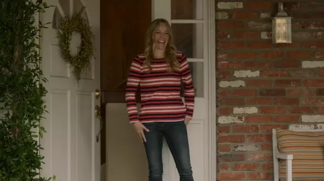 J Crew Boatneck Painter Button Tee worn by Michelle Lasso (Andrea Anders) as seen in Ted Lasso (S03E12)
