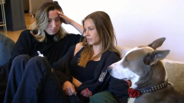 Vintage Havana Patchwork Cardigan worn by Ariana Madix as seen in Vanderpump Rules (S10E15)
