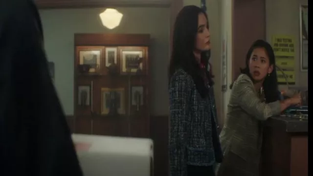 Topshop Plaid Suit Veste portée par Georgia 'George' Fan (Leah Lewis) vue dans Nancy Drew (S04E01)