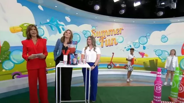 Sergio Hudson Multi Seamed Blazer porté par Hoda Kotb comme vu dans Aujourd’hui avec Hoda & Jenna le 29 mai 2023