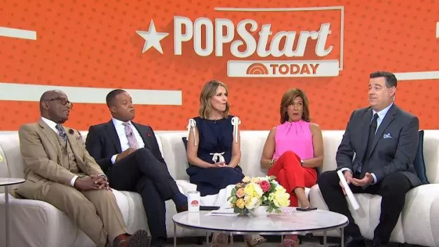 G.Label Genoa Midlength Drawstring Dress worn by Savannah Guthrie as seen in Today on May 30, 2023