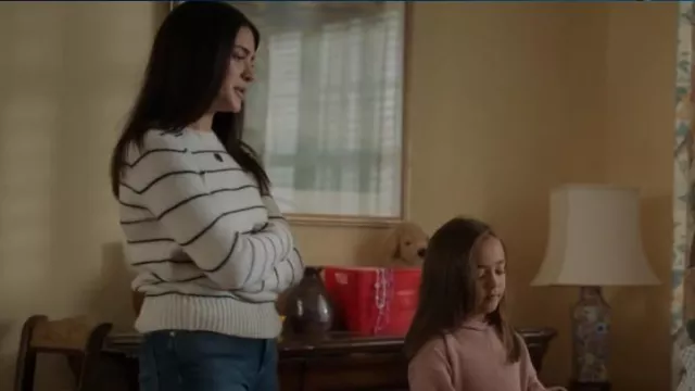 Vince Striped Fitted Cashmere Sweater worn by Olive Stone (Luna Blaise) as seen in Manifest (S04E13)