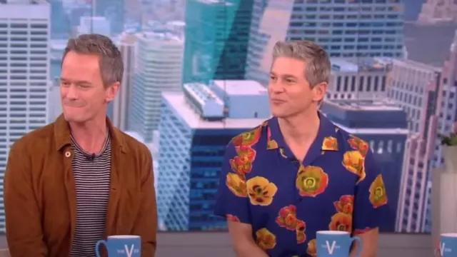 Rag And Bone Avery Print Shirt worn by Avery Print Shirt as seen in The View on June 2, 2023
