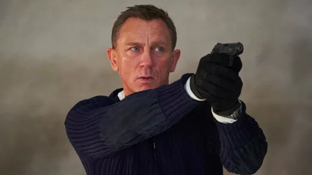 The Walther PPK/s pistol used by James Bond (Daniel Craig) in the movie Dying Can Wait