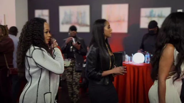 Luii Unique Net Knee Length Jacke worn by Marlo Hampton as seen in The Real Housewives of Atlanta (S15E04)