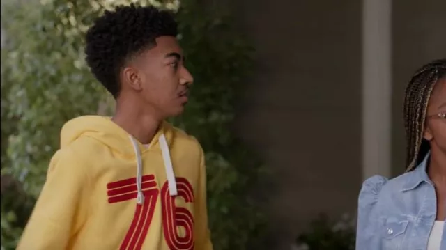 Superdry Collegiate Athletic worn by Jack Johnson (Miles Brown) as seen in black-ish (S08E10)
