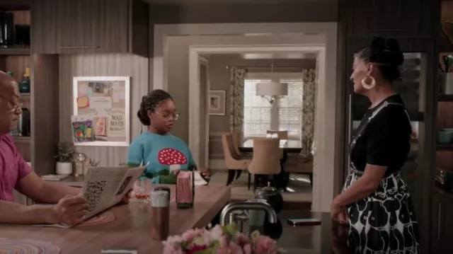 Comme Des Garçons Bearbrick Suspendus Jupe portée par Rainbow Johnson (Tracee Ellis Ross) vue en noir-ish (S08E07)