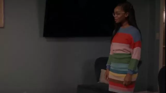 Kule The Caspia Sweatshirt porté par Diane Johnson (Marsai Martin) vu en noir-ish (S08E12)