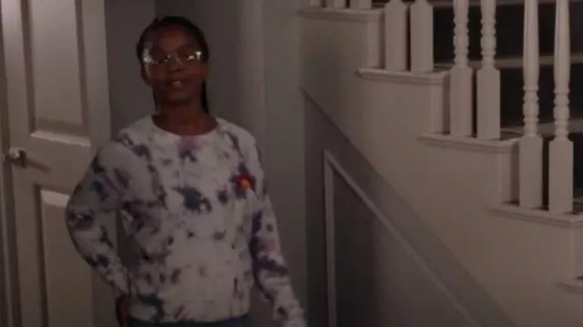 Mother The Square Tie Dye Sweatshirt worn by Diane Johnson (Marsai Martin) as seen in black-ish (S08E03)