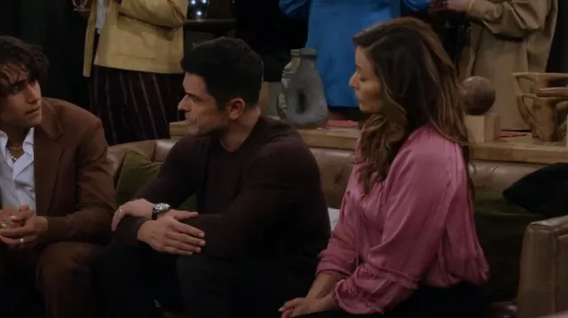Ramy Brook Maty Long Sleeve Blouse worn by Constance Marie as seen in How I Met Your Father (S02E14)