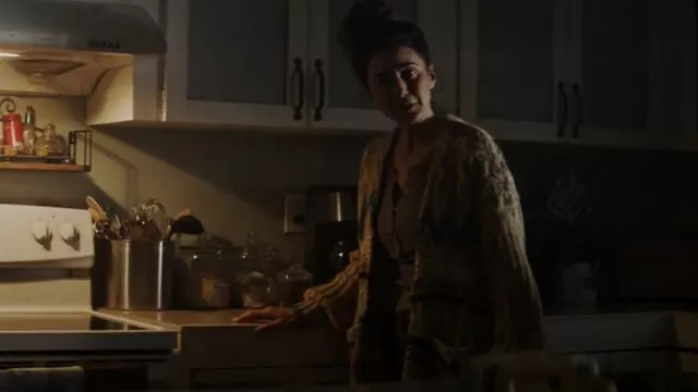 Pilcro Lily Longline Cardigan worn by Lana Lang Cushing (Emmanuelle Chriqui) as seen in Superman & Lois (S03E11)