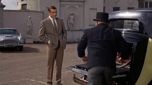 Brown Suit worn at St. George's Club by James Bond (Sean Connery) as seen in Goldfinger movie