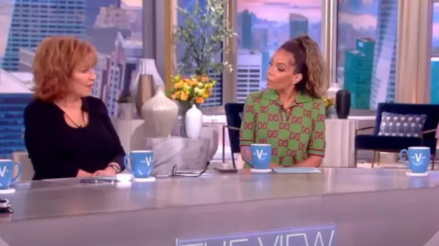 Gucci GG Cotton and Silk Blend Polo Dress worn by Sunny Hostin as seen in The View on  June 6, 2023