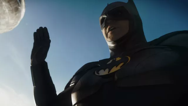 Batman mask worn by Bruce Wayne (Michael Keaton) in The Flash