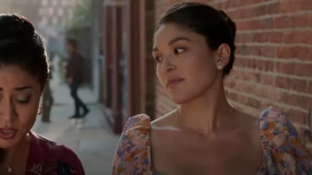 Collar Gorjana Reed usado por Drea Mikami (Ellen Tamaki) como se ve en Manifest (S04E17)