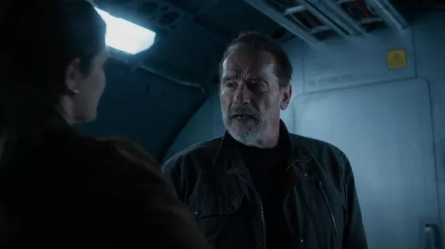 Rodd & Gunn Harper Waxed Jacket worn by Luke Brunner (Arnold Schwarzenegger) as seen in FUBAR (S01E03)