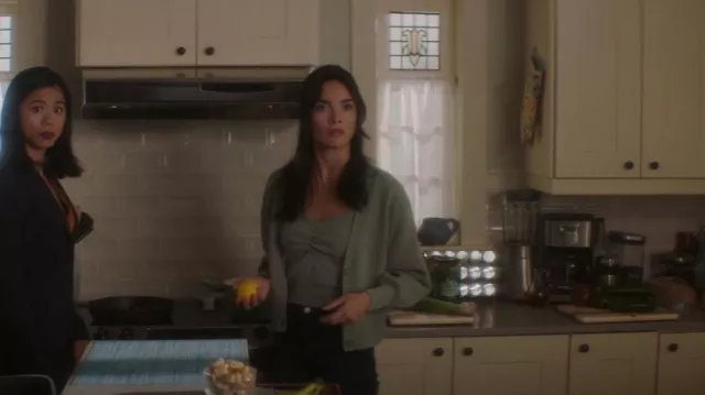 Sandro Twinset Wool Cardigan worn by Bess Marvin (Maddison Jaizani) as seen in Nancy Drew (S04E02)